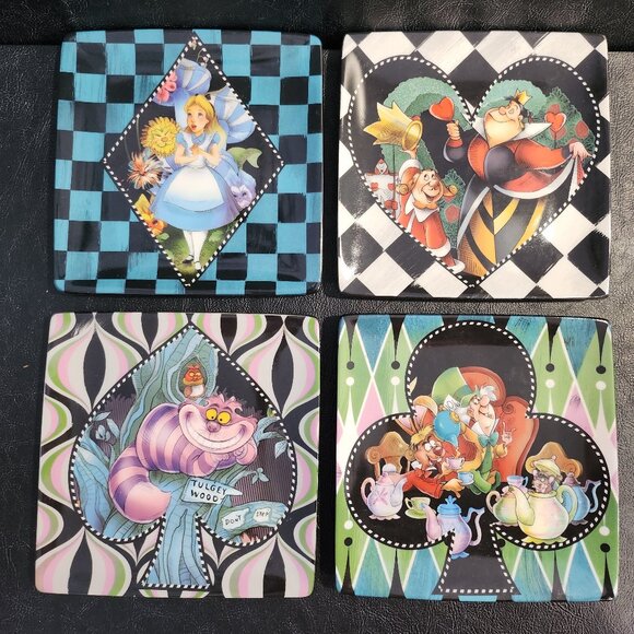 Disney Parks Alice in Wonderland Plates - Picture 1 of 10